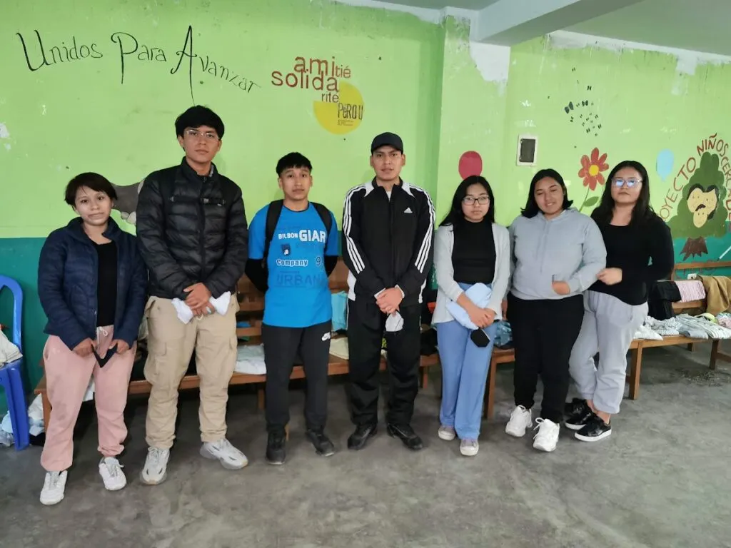 Réunion avec les étudiants de Collique